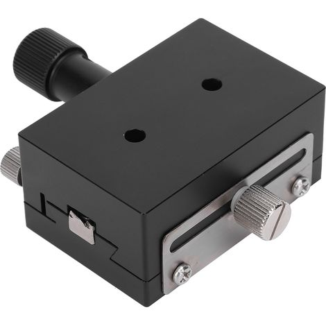 Table linéaire HBA60 à glissière en queue d'aronde, platine de précision à réglage manuel fin, course 60mm, pour positionnement et micro-déplacement. (1/5)