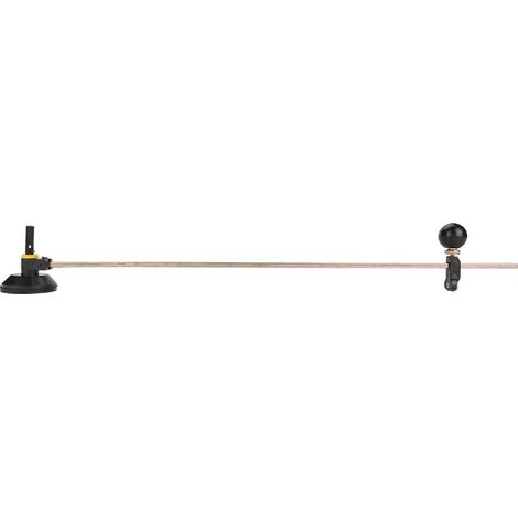 Outil Circulaire Réglable en Verre à 6 Baguettes Rondes avec Cercle à Ventouse(100CM),A (1/5)