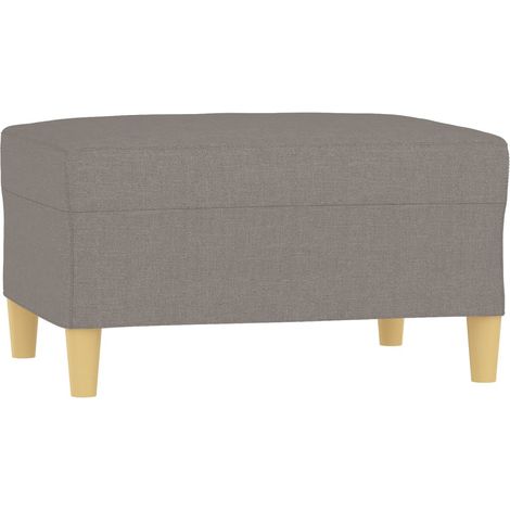 Repose-pieds tabouret 70 x 55 x 41 cm tissu taupe DEC030639 (1/5)