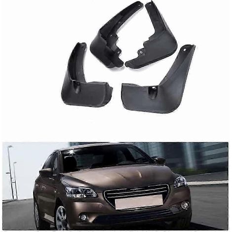 Lot de 4 bavettes de protection pour Peugeot 301 Berline (2013-2017), kit de protection anti-éclaboussures avant et arrière sur mesure, accessoires auto (1/5)