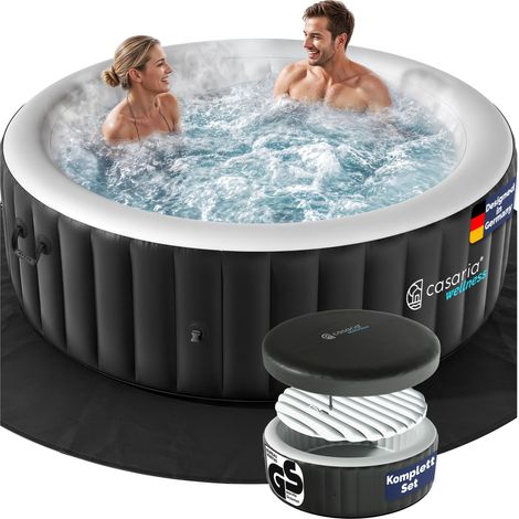 CASARIA Piscina Idromassaggio Gonfiabile Vasca SPA Rotonda Quadrata 4-6 Persone Rund M (de)