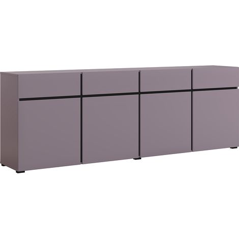 Buffet 4 portes 4 tiroirs Lilia Violet (1/5)