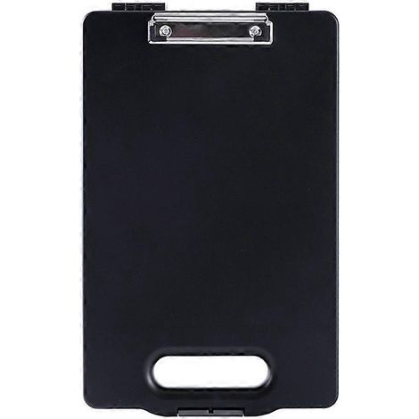 Boîte de rangement en plastique A4 pour porte-documents, étui de rangement portable pour porte-documents (1/4)