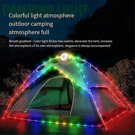 Guirlande LED extérieure 10 m étanche rechargeable 2000 mAh - camping (1/5)