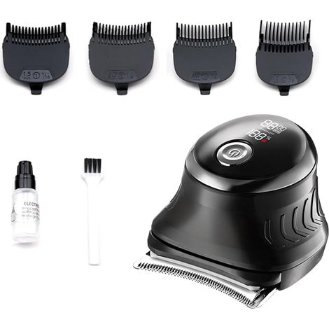 Tondeuse à cheveux électrique professionnelle sans fil étanche pour homme, barbier à domicile, sécateur étanche (1/5)