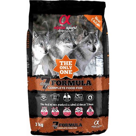 Alpha Spirit 7 Days Nourriture Naturelle pour Chien 2kg