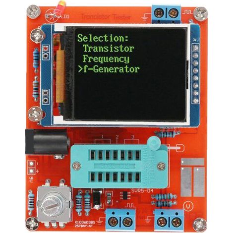 Kit fai da te per tester di transistor LCD GM328, diodi, triodi, condensatori, misuratore ESR.