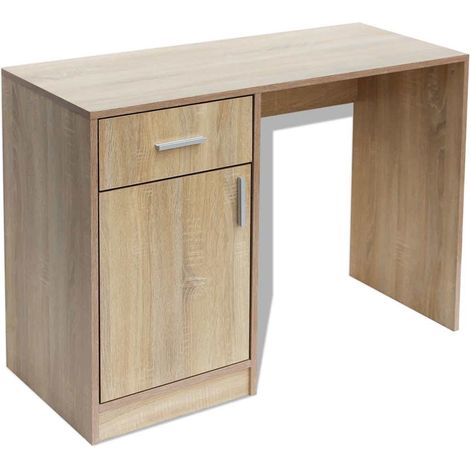 Maison Exclusive - Scrivania con Cassetti e Anta Rovere 100x40x73 cm (1/5)