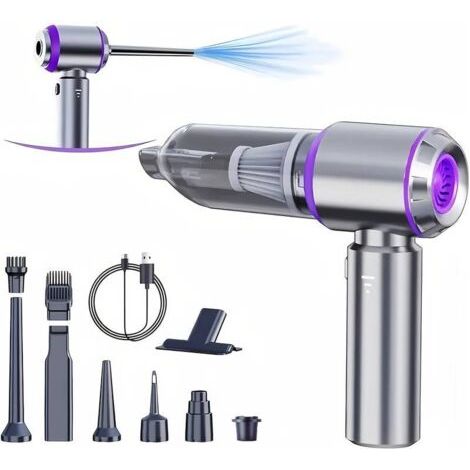 Aspirateur Souffleur 4-en-1 Sans Fil, 20000Pa - Moteur Brushless pour Voiture, Maison, Bureau (1/5)