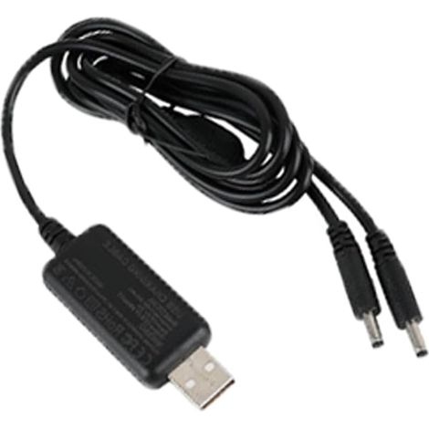 Step Up Câble USB DC 5 V vers 8,4 V double câble de charge convertisseur de tension adaptateur d'alimentation avec prise jack CC 3,5 x 1,35 mm pour batteries Li-ion rechargeables (1/5)