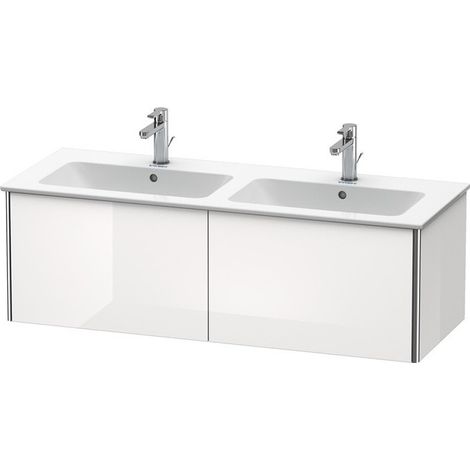 Meuble sous-vasque XSQUARE 400x1280x478mm bleu pierre brillant