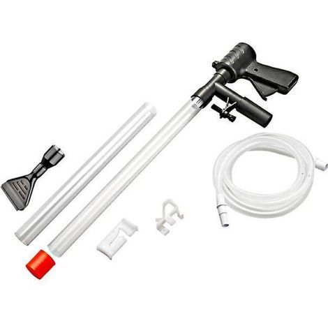 Verbessertes Aquarium-Wasserwechselsystem mit Luftdruckknopf und Wasserdurchflussregler (1/5)
