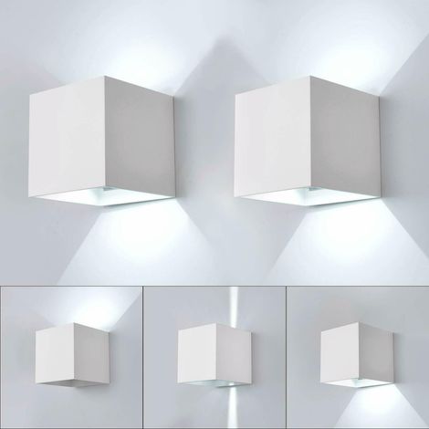 Applique lampada da parete muro per esterni e interni illuminazione a led da 22w Bianco a luce Fredda 6500K (1/5)