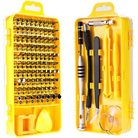 MINKUROW 110-in-1-Schraubendreher-Set, Mini-Elektro-Präzisions-Schraubendreher, multifunktional, Computer, PC, Handy, Gerät, Reparatur, Handwerkzeuge (1/5)