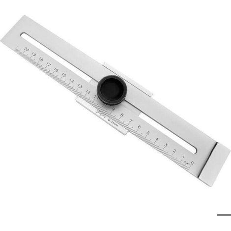 Stainless Steel Marking Ruler Ruler Plage de mesure en métal 250 mm, 1 pièce (1/5)