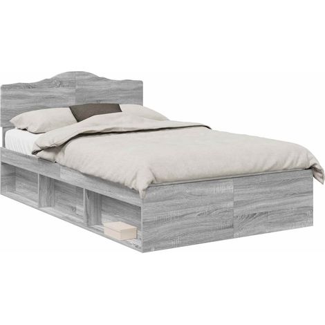 Maison Exclusive - Estructura de cama con cabecera Gris Sonoma 13 (1/5)