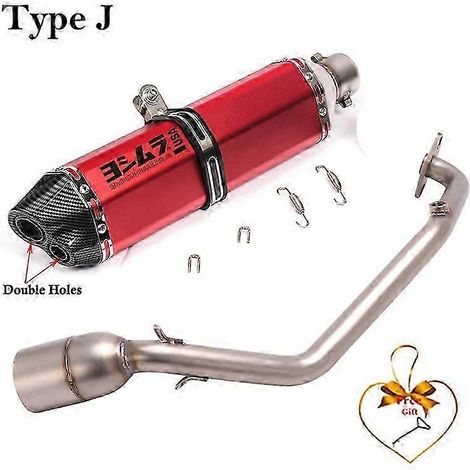 Sistema De Escape Completo Para Motocicleta, Silenciador Db Killer, Tubo Medio Delantero Para Honda Pcx125 Pcx150 Pcx 125 150 2021 - 2023( Type J) (1/5)