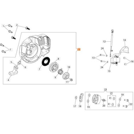 DÉMARREUR COMPLET EMAK ORIGINAL 58090051R