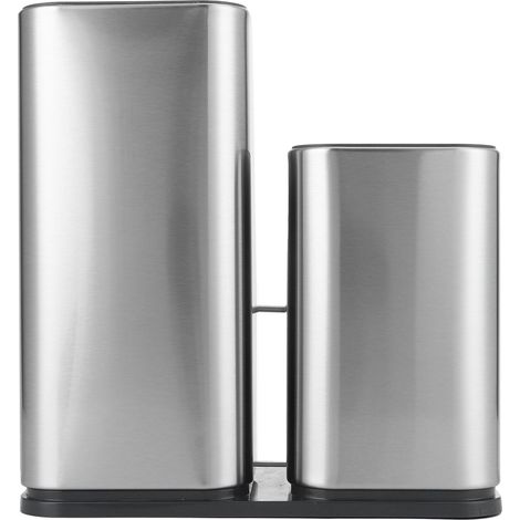 Support à couteaux 2 en 1, porte-couteaux en acier inoxydable, accessoires de cuisine (1/5)