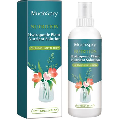 MoonSpry Hydroponic Plant Nutrient Solution, liquid potted plant fertilizer for vegetables and bamboo (1/5)