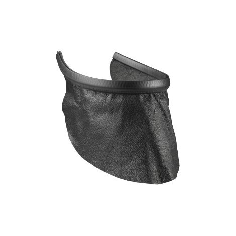 Brustschutz aus Leder / lang - schwarz