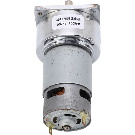 Getriebemotor DC 24V 3,8A Drehzahlreduzierung Selbsthemmender reversibler Schneckengetriebemotor für Maschinen 100 U/min 9,6 kg·FCM (1/5)