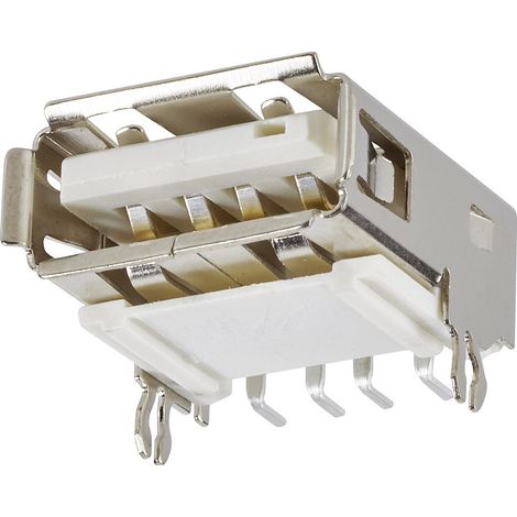 Einbaubuchse USB Typ A 2.0 Buchse, Einbau horizontal USB 1 Port 87583-2010BLF FCI Inhalt: 1 St.