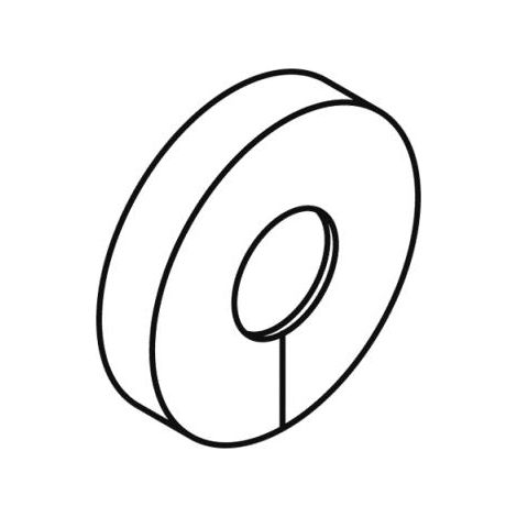Ros.-kappe,geteilt 801,f. Stg. d:33 antimikrobielle Ausrüstung signalweiß