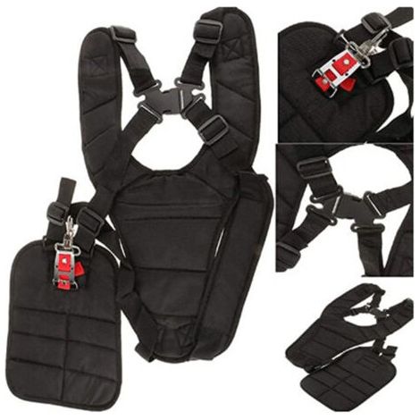 Harnais à Double Bandoulière pour Débroussailleuse Tondeuse, Débroussailleuse Tondeuse , Noir (1/5)