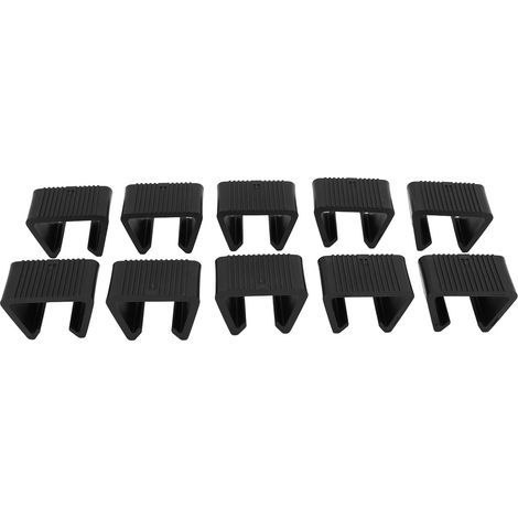 Lot de 10 clips de fixation pour meubles en rotin, canapé d'angle de jardin, fauteuils et chaises de terrasse. Trou de 4,3 cm / 1,7 po. (1/5)