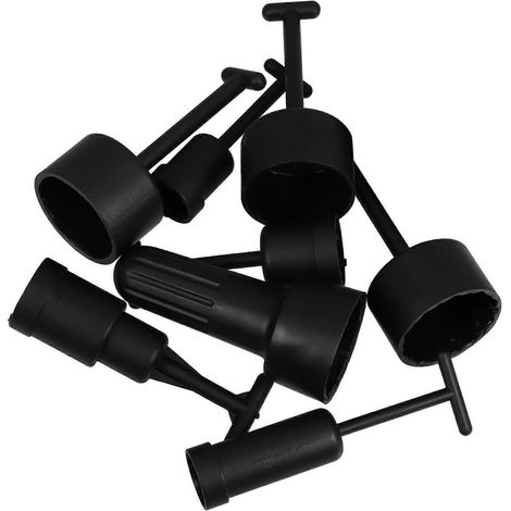 Lampenfassungsschlüssel-Set zum einfachen Entfernen von Lampenschirmringen, robustes Metall, verschiedene Größen, 8-teilig