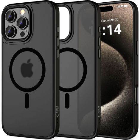 Tech-protect Magmat MagSafe iPhone 16 PRO nero opaco (1/5)