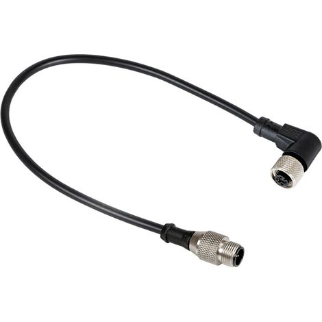 Cordon RS PRO 3 conducteurs , M12 Femelle vers Fiche mâle droite M8 Mâle, 2m ( Prix pour 1 )