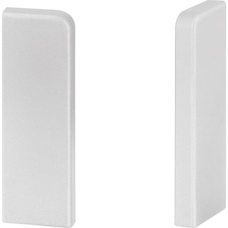 KGM Endstücke für Sockelleiste Modern Lichtgrau 16x58mm 2 Stück
