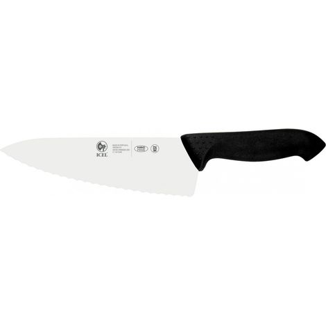Icel Horeca Prime tranciante dentato acciaio nero 20 cm