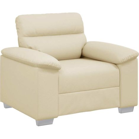 Maison Exclusive - Poltrona Crema 100x81x84 cm in Similpelle