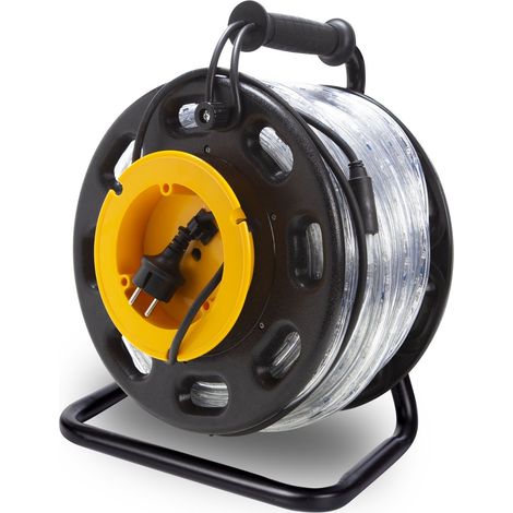 Ruban lumineux LED 30 m blanc froid 6500 K – 2850 lumens – IP44 pour chantiers et escaliers – Éclairage 360 degrés intérieur et extérieur – Hq Power