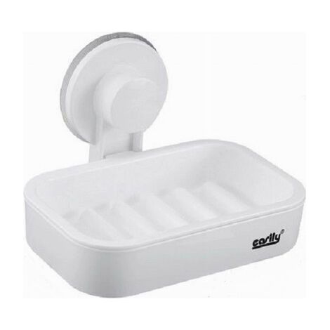 Porte Savon Ventouse Fixation Murale Plastique Accessoire Salle De Bain étagère 59545 (1/2)