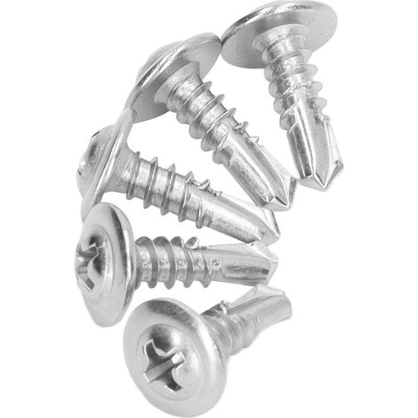 Vis à bois acier inox 410 tête fraisée large pour industrie mécanique 4.8x16mm 100pcs (1/5)