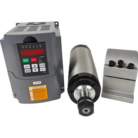 Kit mandrino CNC, potenza 2,2 kW, sistema di raffreddamento ad aria, kit da 3 pezzi (1/2)