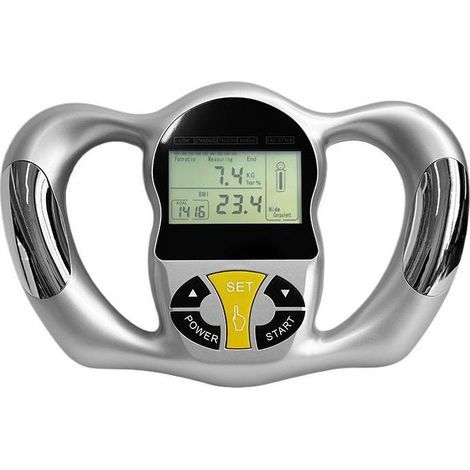Analyseur de Graisse Corporelle Portable Moniteur Numérique D'IMC Portable, Appareil de Mesure de la Graisse Corporelle Mesure de L'IMC Calorique Écran LCD Moniteur de santé