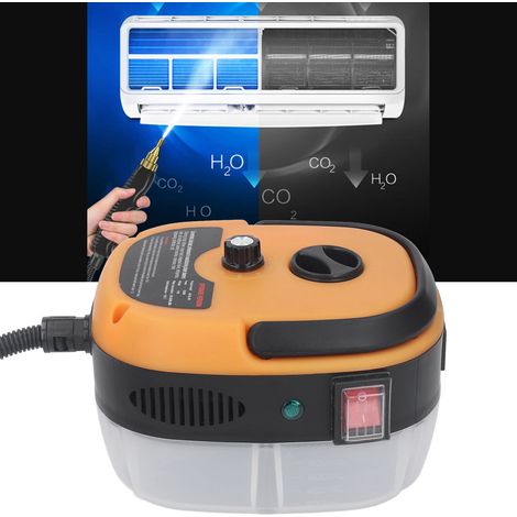 Nettoyeur vapeur jaune haute température et haute pression 2500 W, capacité d'eau 1000 ml, pour climatiseurs, cuisines et hottes aspirantes (nettoyage des graisses), norme européenne 220 V (1/5)