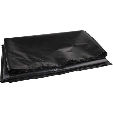 Bâche de bassin 3m x 3m bâche de bassin noire pour bassins à poissons. ruisseaux. fontaines et jardins d'eau (2 × 3 m)