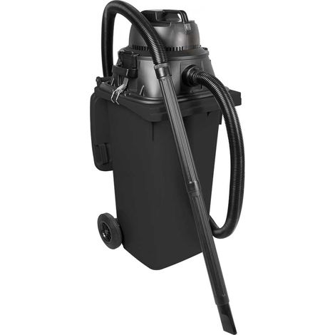 BRB Nass-/Trockensauger/Industriesauger 1100 Watt, mit 120 Liter Behälter (DIN Mülltonne) (grau) (1/2)