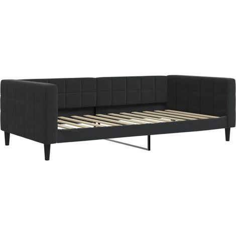 Maison Exclusive - Letto da Giorno Nero 100x200 cm in Velluto (1/5)