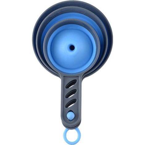 Entonnoir - Silicone Et Polypropylène - Repliable Avec Trou De Suspension - Grande Ouverture - Pour Transfert D'Aliments Liquides Ou Solides - Lot De 3 (1/5)