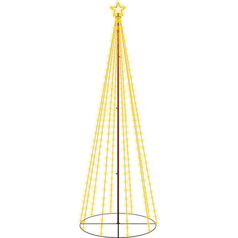 Arbre de Noël Sapin de Noël cône 310 LED Blanc chaud 100x300 cm (1/5)