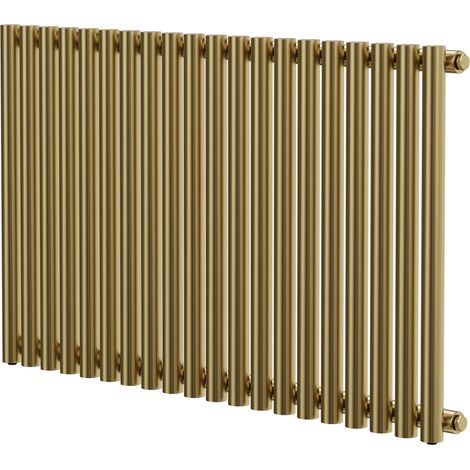 Wholesale Domestic Sinclair Colore Brushed Brass 600mm x 995mm Horizontal Single Panel Radiator (1/5)