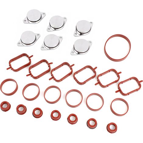Vortex-Klappen-Ausbau- und Reparatursatz für BMW 35er Dieselmotoren, 33 mm geformter Ring, 22 mm Klappe - 4er-Pack (33 mm) (1/4)