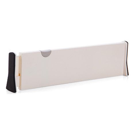 Schubladenteiler-Organizer, 2er-Set, verstellbare Schubladenteiler für Schminktisch, Badezimmer, Küche, Büro, weiß